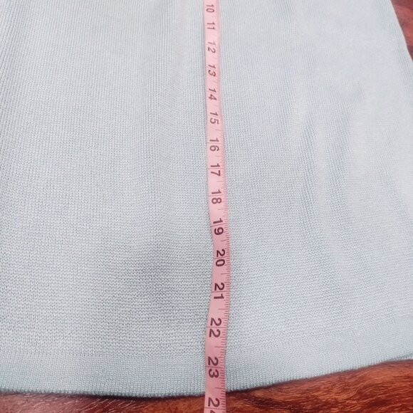 Vintage Mita Blue Knit Button Front Longsleeve Cardigan Top & Skirt Set Size 12P - Picture 14 of 14